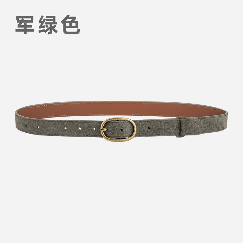 Retro Women'S Belt Trendy With Matte With Jeans Decorative Leather Belt Women