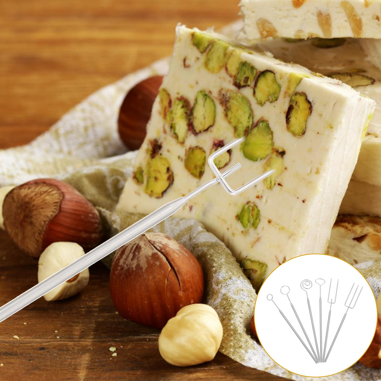 

Вилка для шоколада Круглые вилки Принадлежности для изготовления Конфетные инструменты для обмакивания Набор для трюфелей серебряный