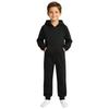 Boys Girls Adaptive Hooded One Piece Jumpsuit Long Sleeve Back Crotch Zip Bodysuit with Pocket for Outdoor Play