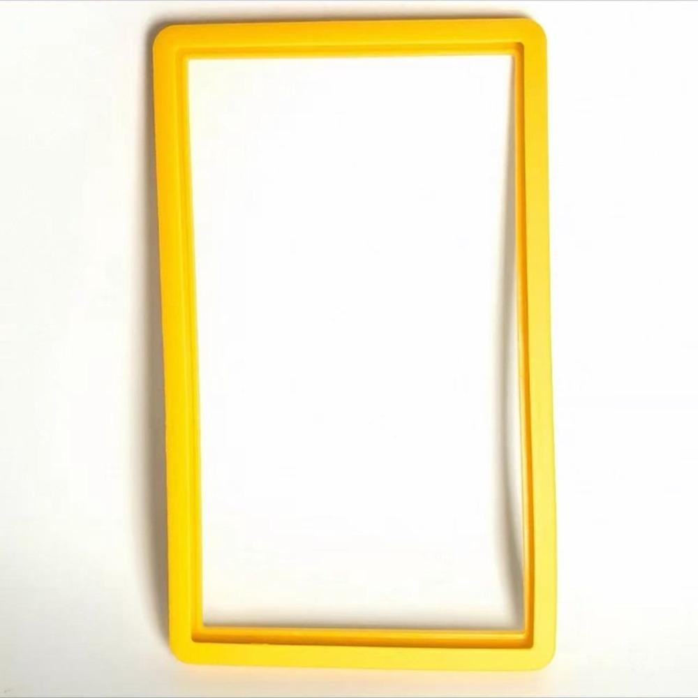 

Upgraded Rating Card Soft Case Shock Absorption Silicone 35PT Protective Case Matte Tight Fit Card Holder Drop-resistant жовтий