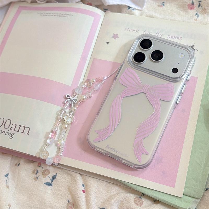 High-End Bowknot Fan Case for iPhone 17/16 Pro Max/15/14