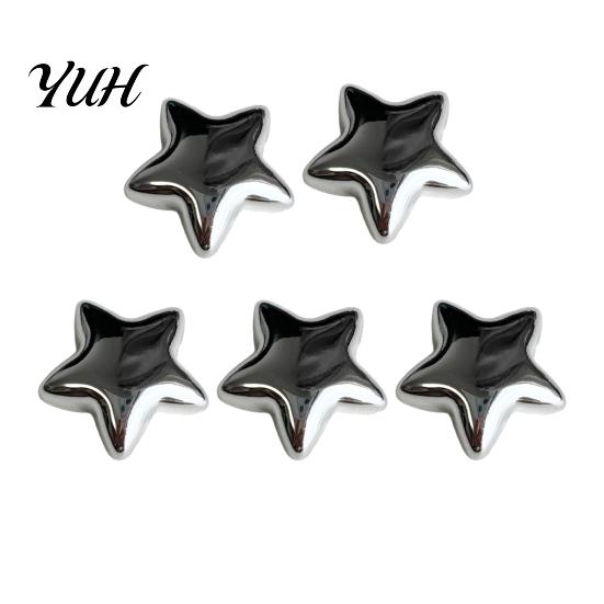 Metal Surface Magnets 5/10/15/20Pcs Mini Star Refrigerator Magnet, 3D Five-Pointed Fridge Magnet Decorative Memo Note Holder for Kitchen Office