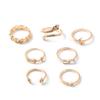 Bohemian Ring Set Wholesale Jewelry Star Moon Jewelry Alloy Snake Ring Set