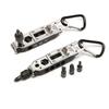 Multifunctional Mini Flashlight with Screwdriver Outdoor EDC Keychain Shape Screwdrivers Portable Steel Repair Tool