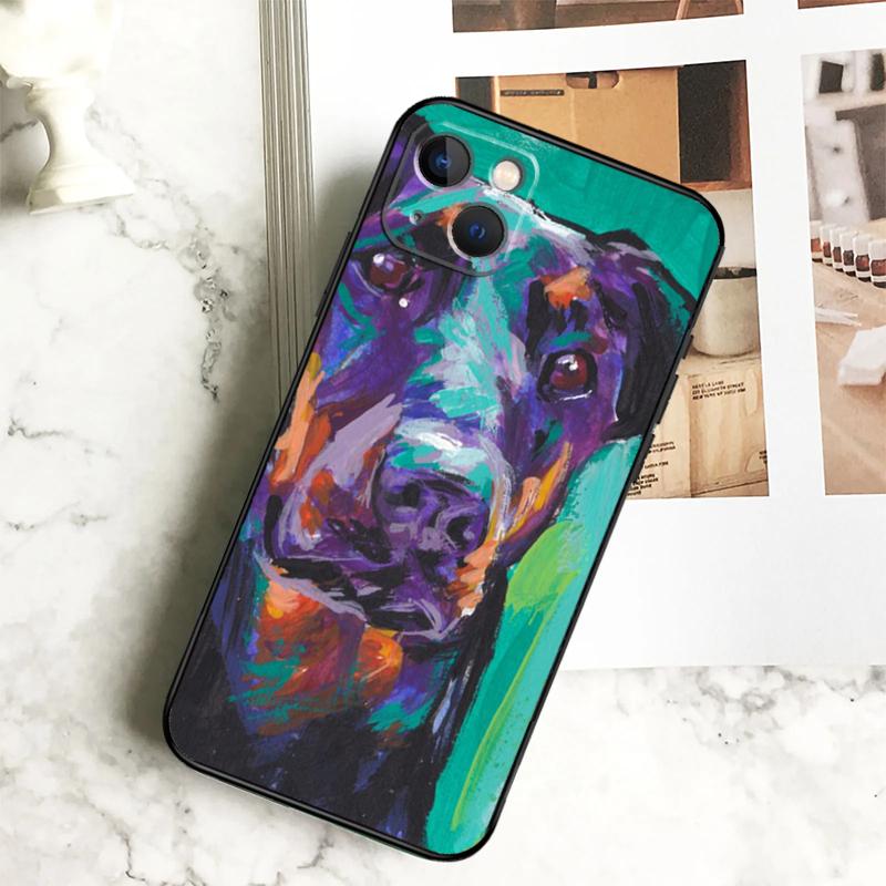 

Doberman Pinscher Dog Phone Case For iPhone 17 16 15 14 13 12 11 Pro Max Plus 12 13 Mini 16e 17 Air Cover Coque iPhone 15 Pro