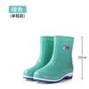 New Pvc Adult Tall Rain Shoes for Women, Wearing Non-slip and Waterproof Thick-soled Rain Boots for Women