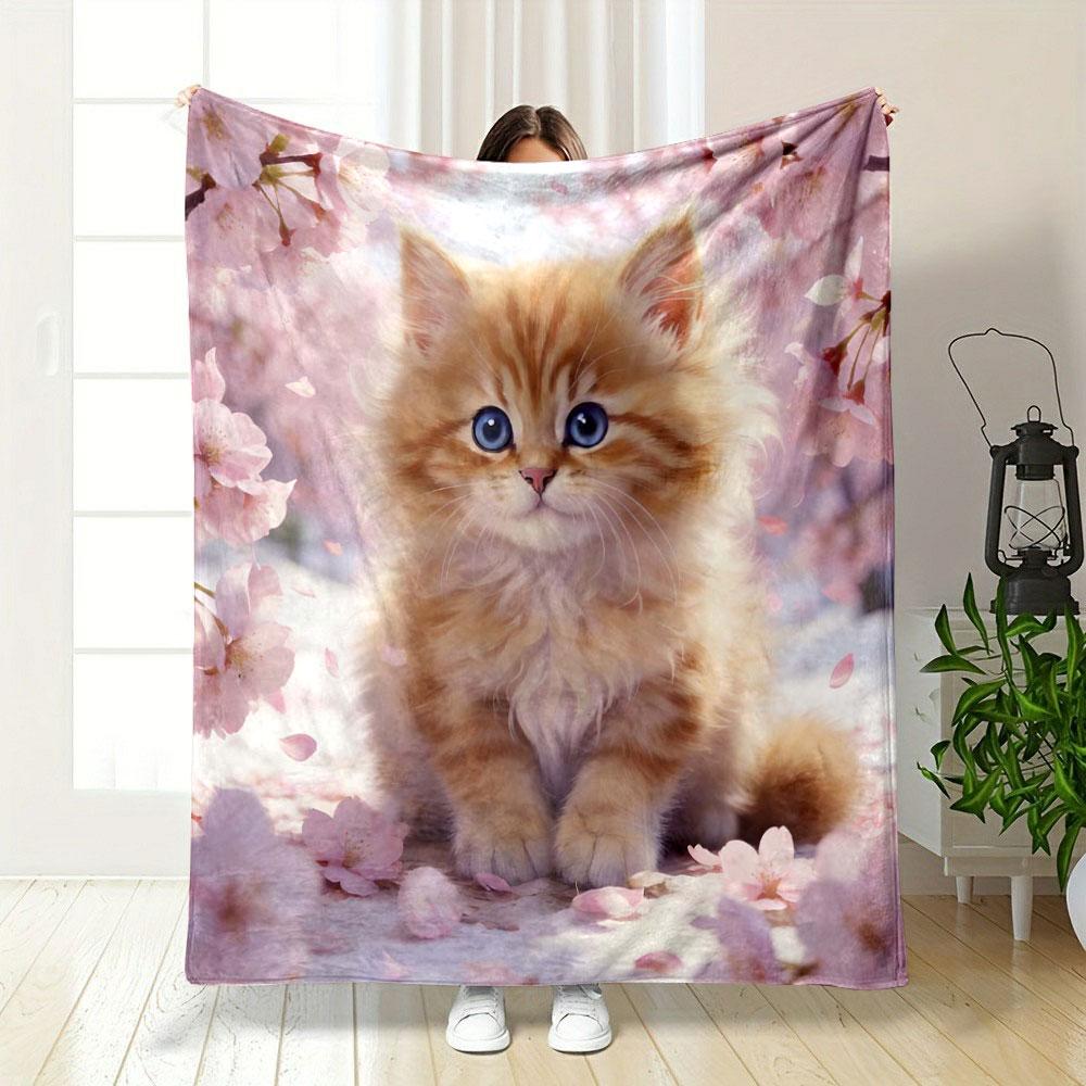 Cute puppy under the starry sky Printed Blanket Children Adult Blanket Soft and Warm Bedding for Bed Sofa Outdoor Travel Blanket