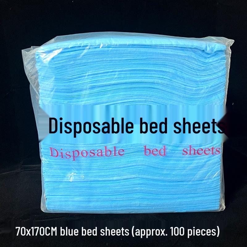 100 Disposable Waterproof, Oil-proof Bed Sheets with Hole for Massage Tables - Thicker, Breathable Non-woven Fabric for Salons
