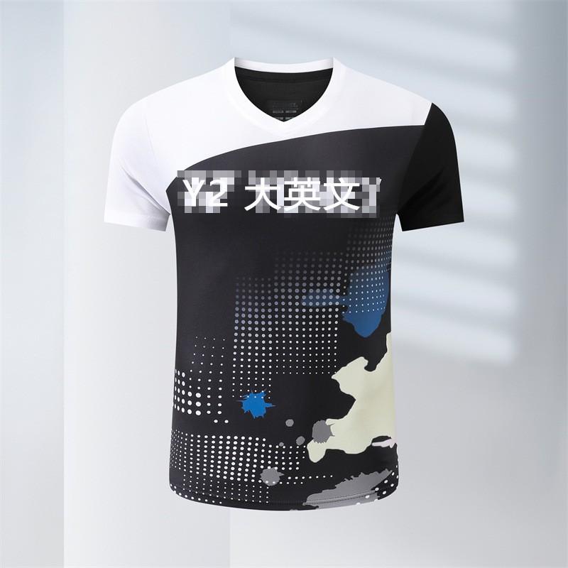 Unisex Schnelltrocknendes Sport-T-Shirt Badminton Tennis Volleyball Sportbekleidung Jugend Erwachsene S-4XL