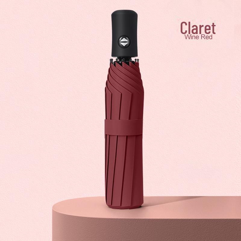 36-Rib Auto-Fold Umbrella with Custom Logo for Sun Protection and Promotion