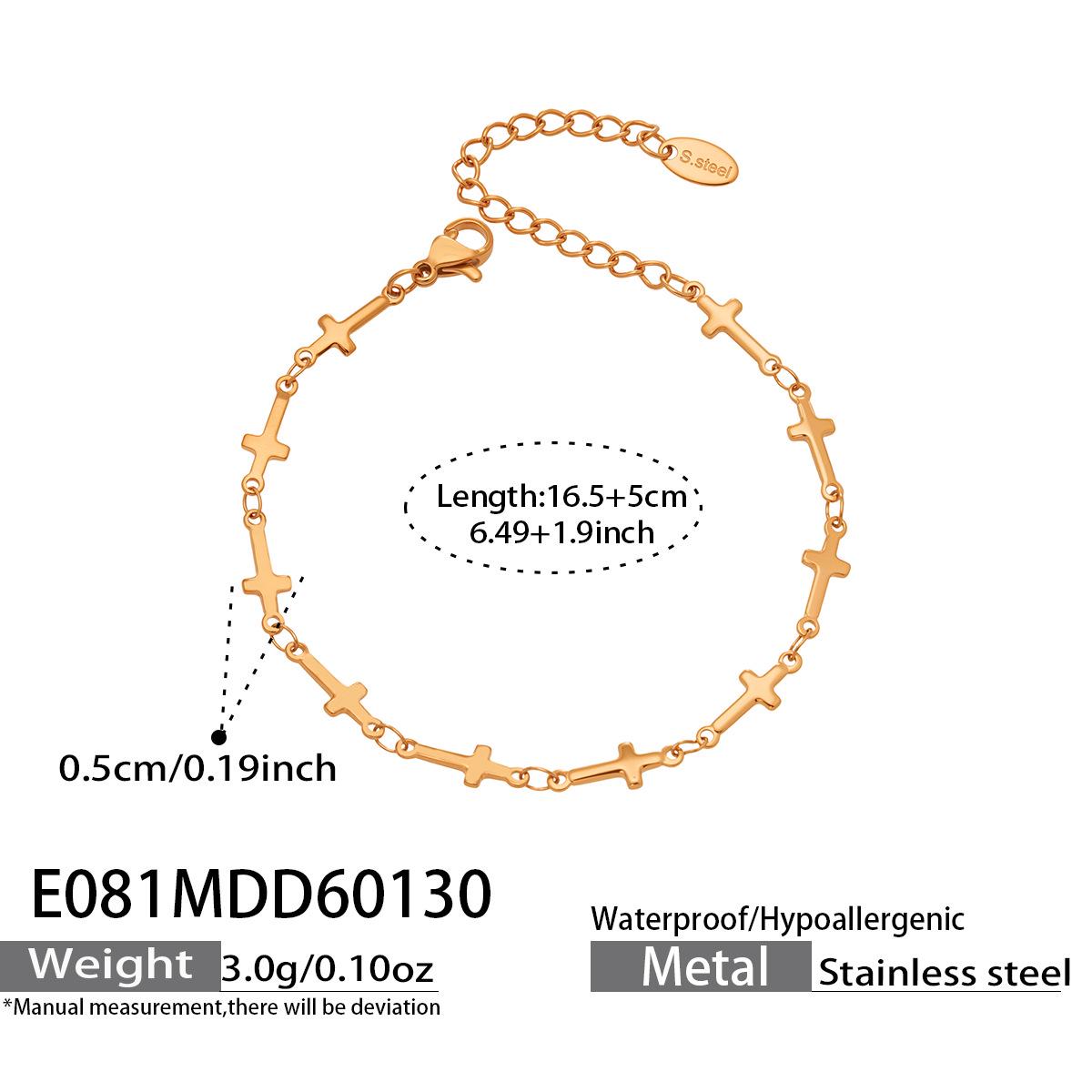 Geometric Cross-Splicing Bracelet: Trendy European & American Niche Design