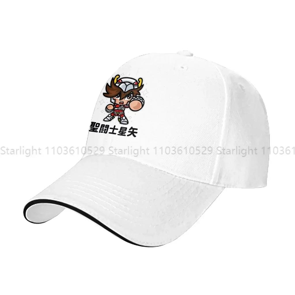 Gewaschene Unisex-Baseballkappe Chibi Trucker Snapback-Kappen Dad Hat Saint Seiya Golfmützen