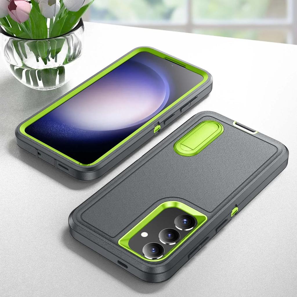 Kickstand Durable Armor Cases for Samsung Galaxy S25 Plus Edge S24 Ultra S23 FE S22 Case
