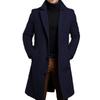 New Men's Solid Color Lapel Single-breasted Trench Coat, Casual European American Style Youth Windbreaker Outerwear, Multiple Colors In Stock