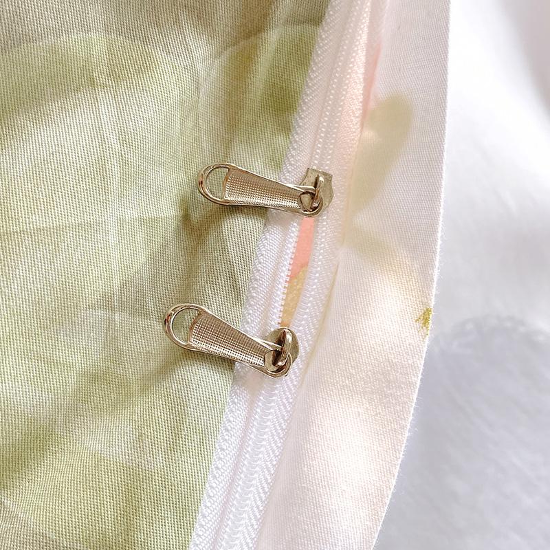 Pure Cotton Jet Printing Duvet Cover 200x230, Floral Plaid Quilt Cover is Comfortable and Breathable, and the Size of Double Bed