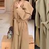 Woolen Long Elegant Double-Sided Lapel Wasteland Style Winter Autumn Loose Coat