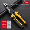 9-in-1 Multi-Functional Wire Stripper Scissors Electricity Wire Stripper Pliers Cutting Cable With Electrical Measuring Pliers