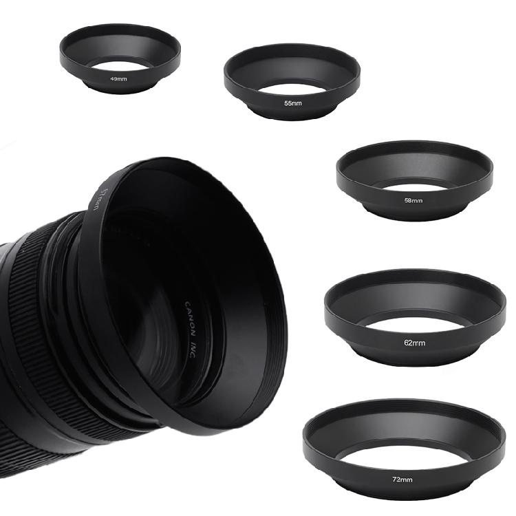Lens Hood Wide-Angle 39mm 40.5mm 43mm 46mm 49mm 52mm 55mm 58mm 62mm 72mm 77mm 82