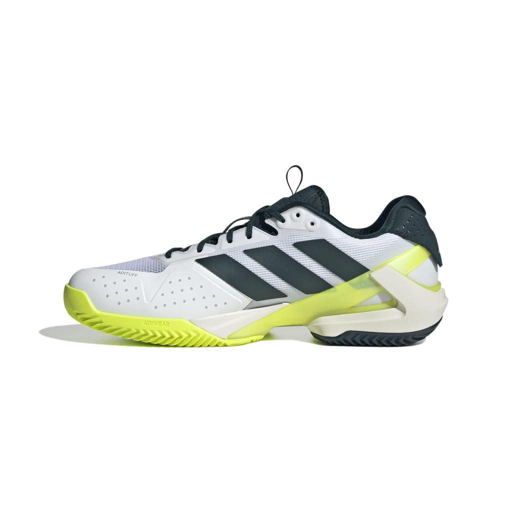 Adidas Adizero Ubersonic 5 Clay Tennis Shoes, NJD41, Aurora Ivy/Footwear White/Footwear White (JR2713), Size 25.0 cm