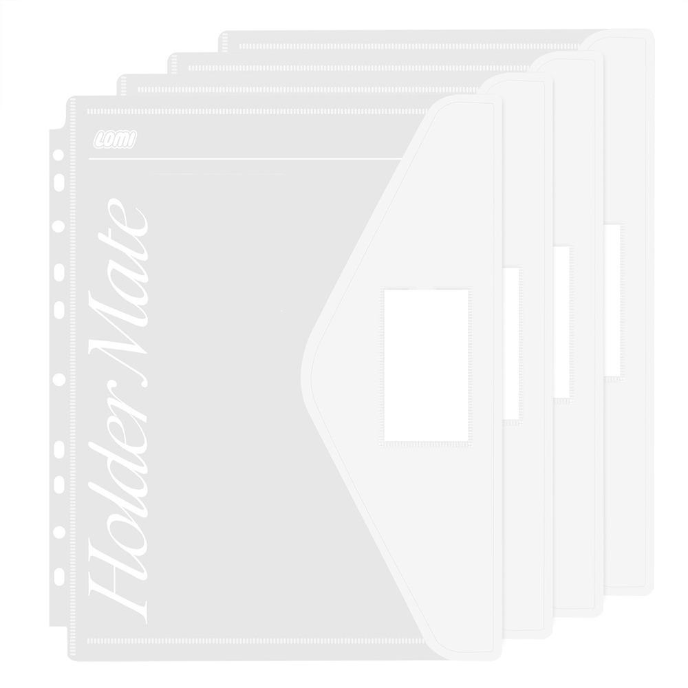 

Loose Leaf A4 File Folder Transparent Students Stationery Data Book Detachable Office Storage Booklet Back To School Gift