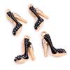 4pcs 14x16mm Oil Dripping Charms Pendant High Heels Shoes DIY Jewelry Making Supplies