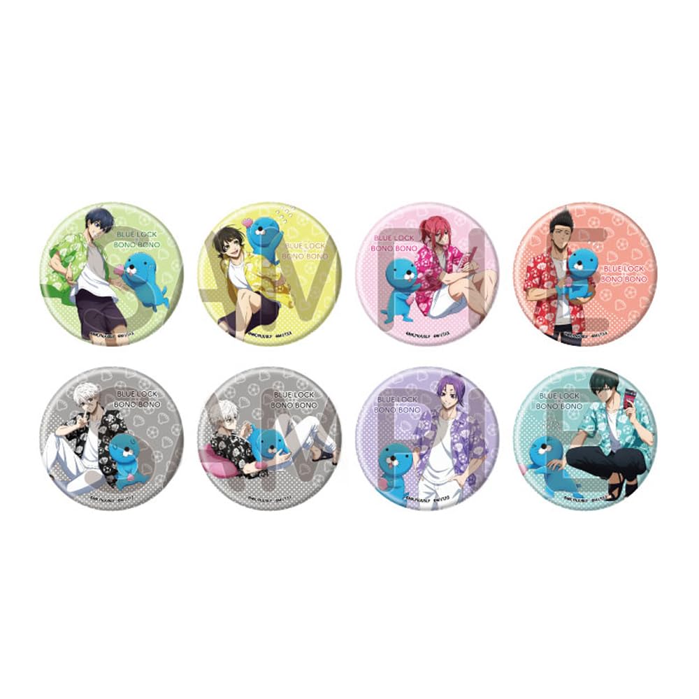 

TV Anime x 02 57mm Can Badge Complete Set of Blue Lock Bonobono [Original Illustration] (Box 8)