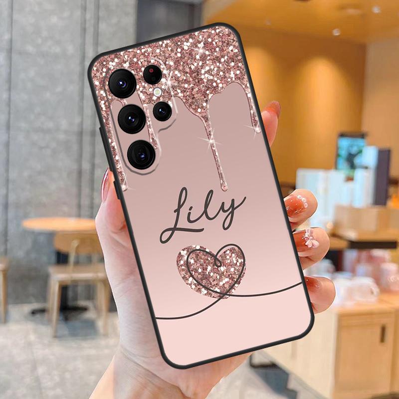 

shinee hearts custom name initials Case For Samsung Galaxy S22 S23 Ultra Plus Note10 Note20 S8 S9 S10 S20 FE S21 FE Coque Galaxy S20Ultra