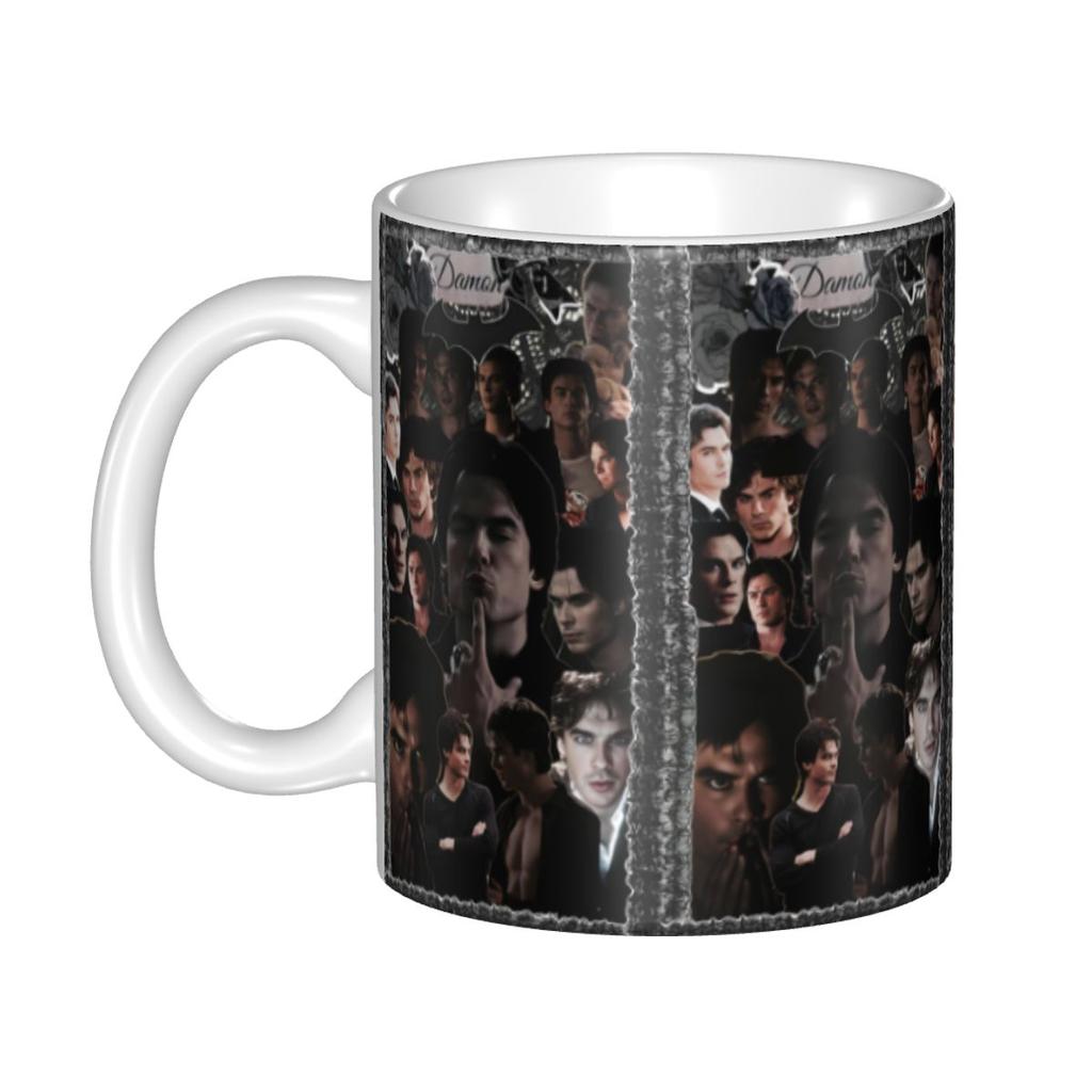 Tasses à café personnalisées The Vampire Diaries DIY Damon Salvatore Tasse à thé au lait en céramique