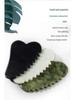 Heart-shaped Xiuyan Jade Gua Sha Board for Face and Eyes - Universal Beauty Tool