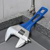 Small Space Bolt Remover Short Handle Adjustable Wrench with Wide Jaw Opening for Tight Spaces, 6/8 Chrome Vanadium Steel Spanner Inch Tool