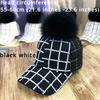 Women Glitter Baseball Cap Detachable Bobble Hat Rhinestone Pompom Casual Hat