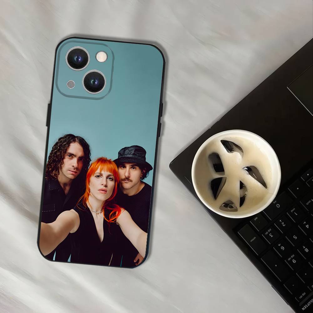 P-ParamoreS Band Black Soft Cover Phone Case For iPhone 17,16,15,14,13,12,11,Pro,XS,Max,XR,Plus,E,SE4,Mini