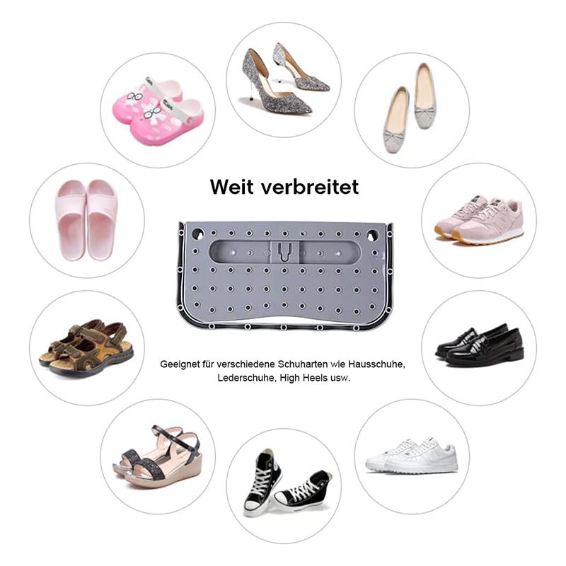 Gray Shoe Rack Plastic Simple Wall Mounted Paste Shoe Dust Storage Rack Home Living Room Shoe Rack