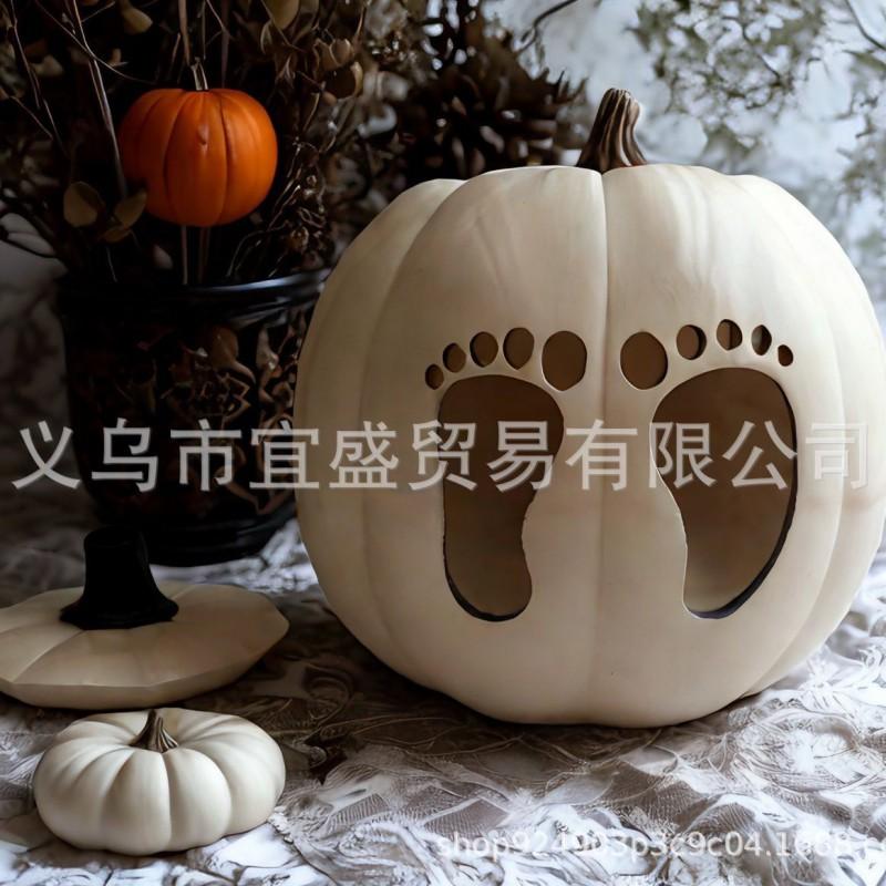 Pumpkin Gender Reveal Decor Baby Shower Party Resin Craft