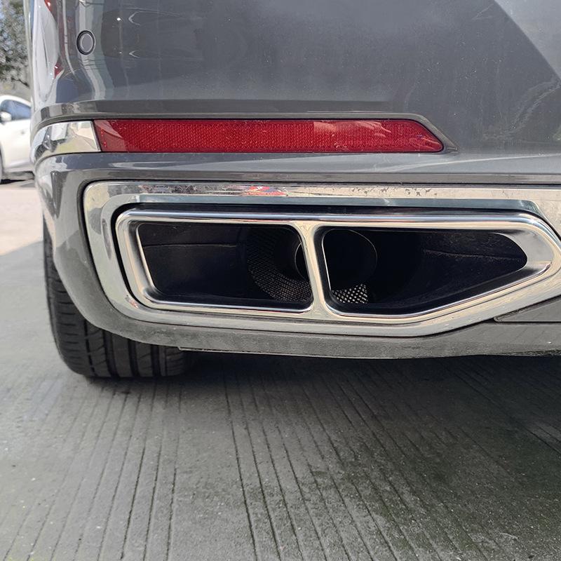 BMW 7er (2019-2021) Edelstahl Vierfach Auspuffblenden und Endrohrrahmen Zubehör
