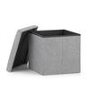 Folding Pouf M - 30x30x30cm Gray