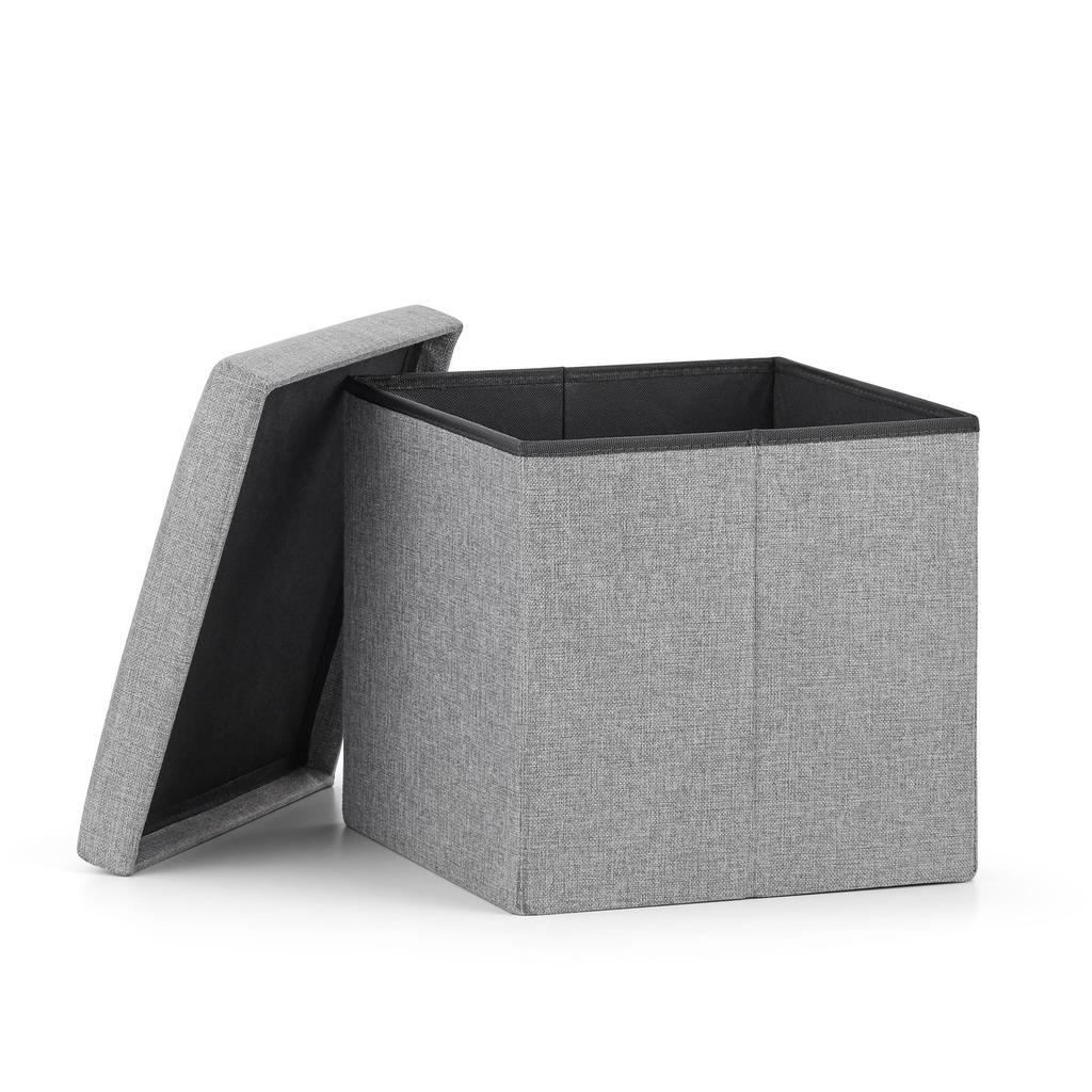 Folding Pouf M - 30x30x30cm Gray