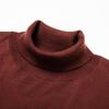 Yiliteng Men's Merino Wool Blend Half-High Collar Knitted Sweater
