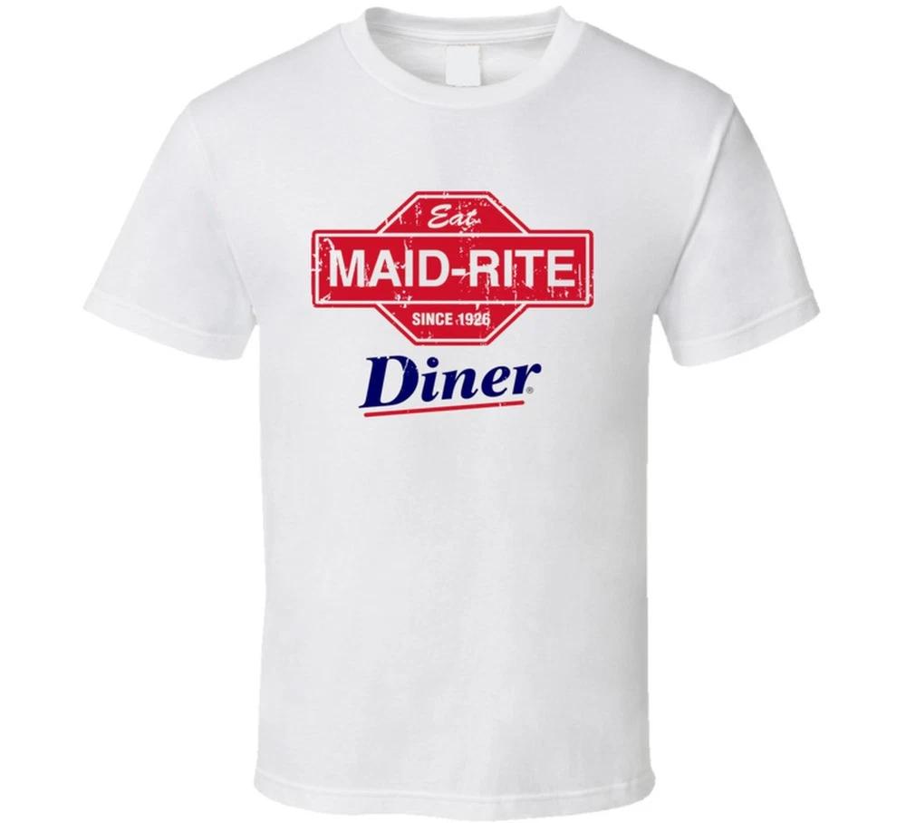 Maidrite Fast Food Restaurant Distressed Look T Shirt S