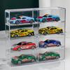 Acrylic Car Display Box 1:64 For Hot Wheels Car Model Toy 8 Grid Cabinet Rack Dustproof Stackable Car Storage Boxes Transparent