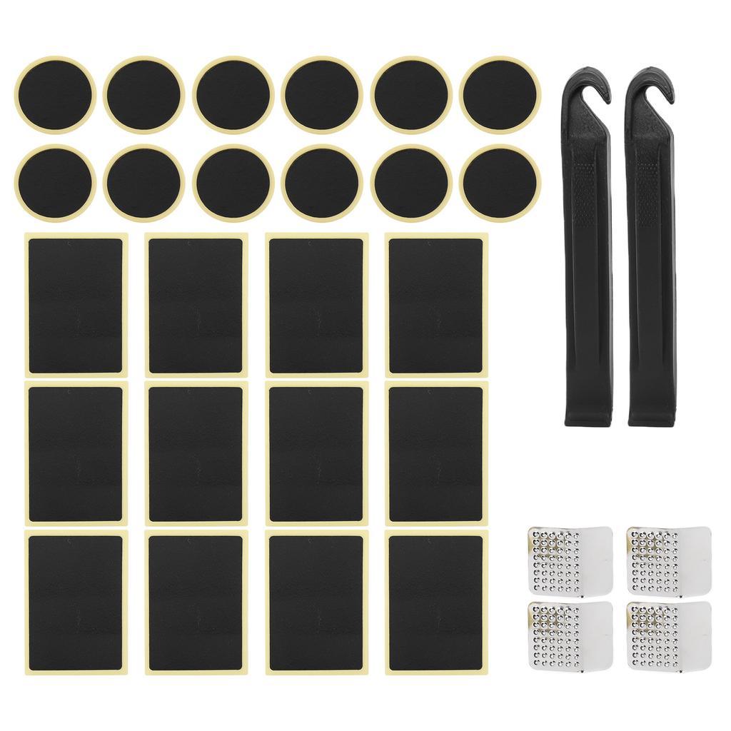 30Pcs Bike Tire Patches Glueless Self Adhesive Bike Tire Tube Puncture Repair Patch