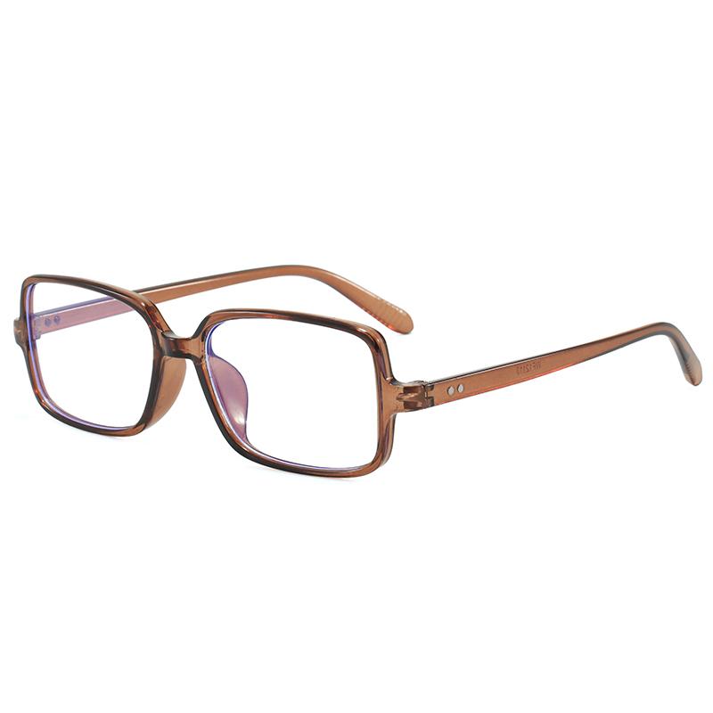 Korean square simple plastic reading glasses for men and women fashion trendy anti blue light Eyewear
