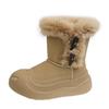 Corner Buckle Snow Boots Women's 2025 New Autumn Furry Explosion Northeast Velvet Thickened Warm Cotton Shoes Short Boots