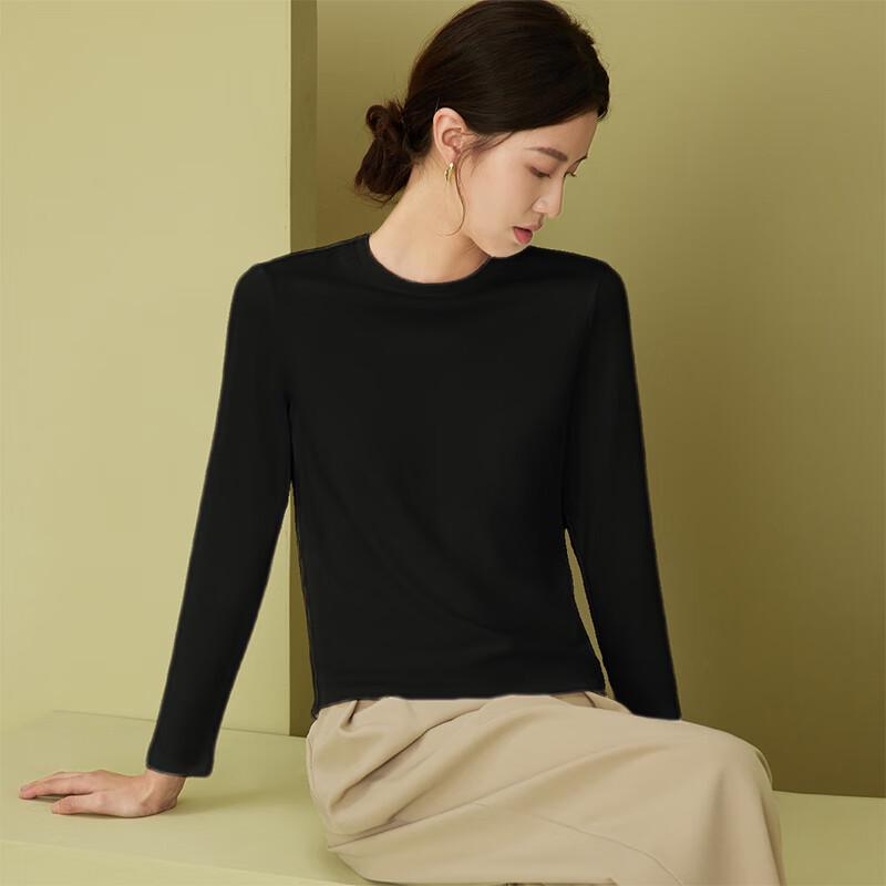 

Woodpecker Women s Ribbed Crew Neck Long Sleeve T-Shirt 2XL