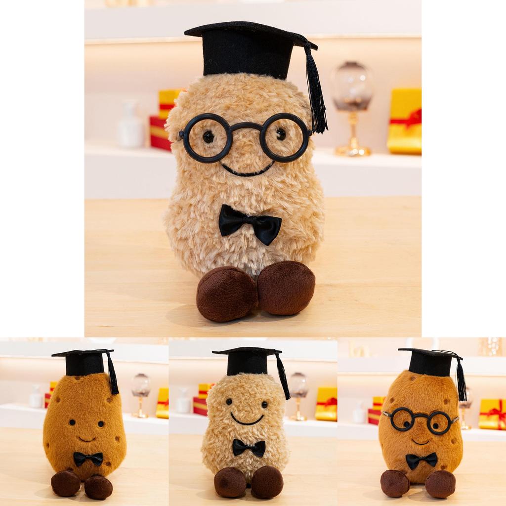 Potato Plush Toy With Graduation Cap For Gifts And Collectors
