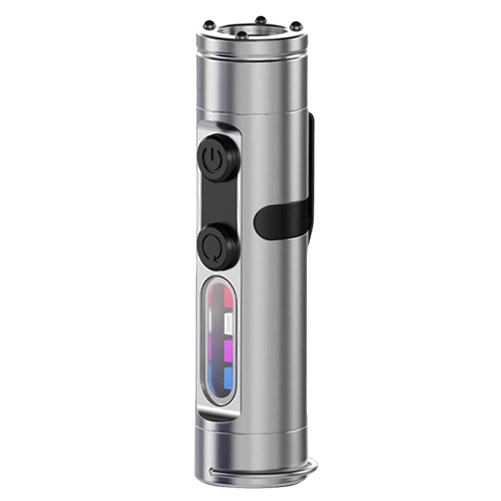 Taclite Mini Flashlight Torch 5/2/1PCS Rechargeable Magnetic LED Light Tactical Flashlight Outdoor Emergency Torch with Hat Clip