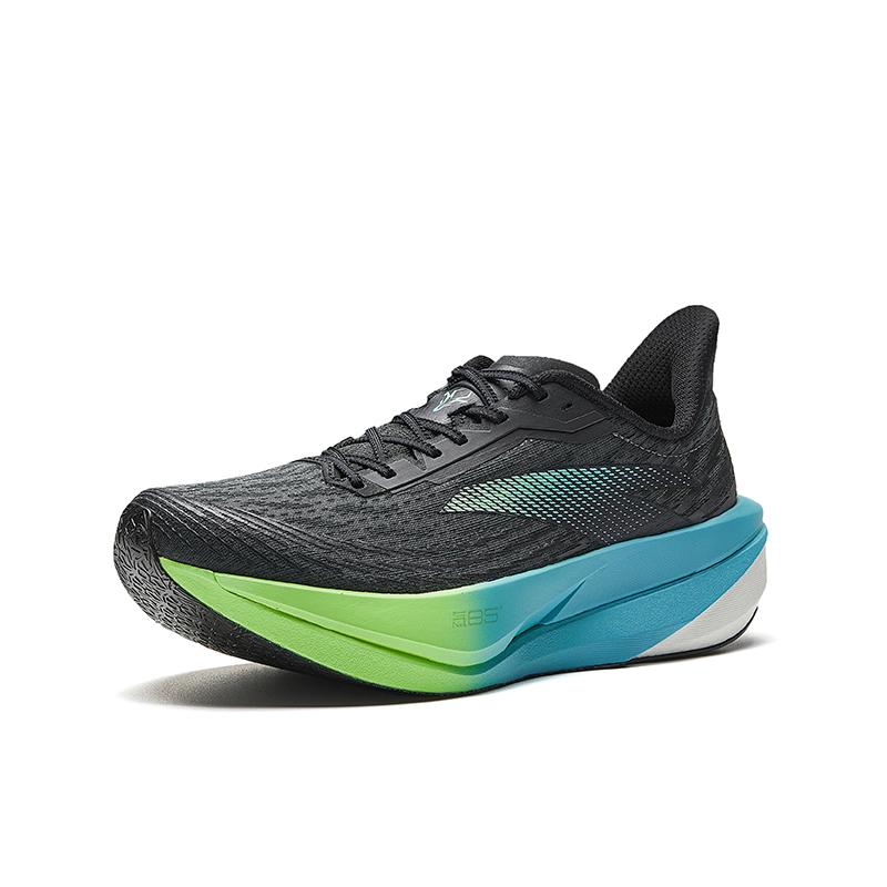 Anta Nitrogen 5000 Pro 85 Amorti Respirant Rebond Confortable Léger Basse Cheville Chaussures de Course Homme sneaker Gris Château Noir Basique 112615556-4