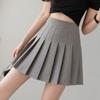 Primavera verão coreano saia shorts feminino cintura alta sexy mini saia escolar curto plissado kawaii japonês rosa saia feminina