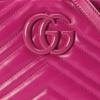 Gucci GG Marmont Letter Combination Chevron Leather Crossbody Shoulder Bag Small Women Bags Purple Red 447632-DAAAH-5518