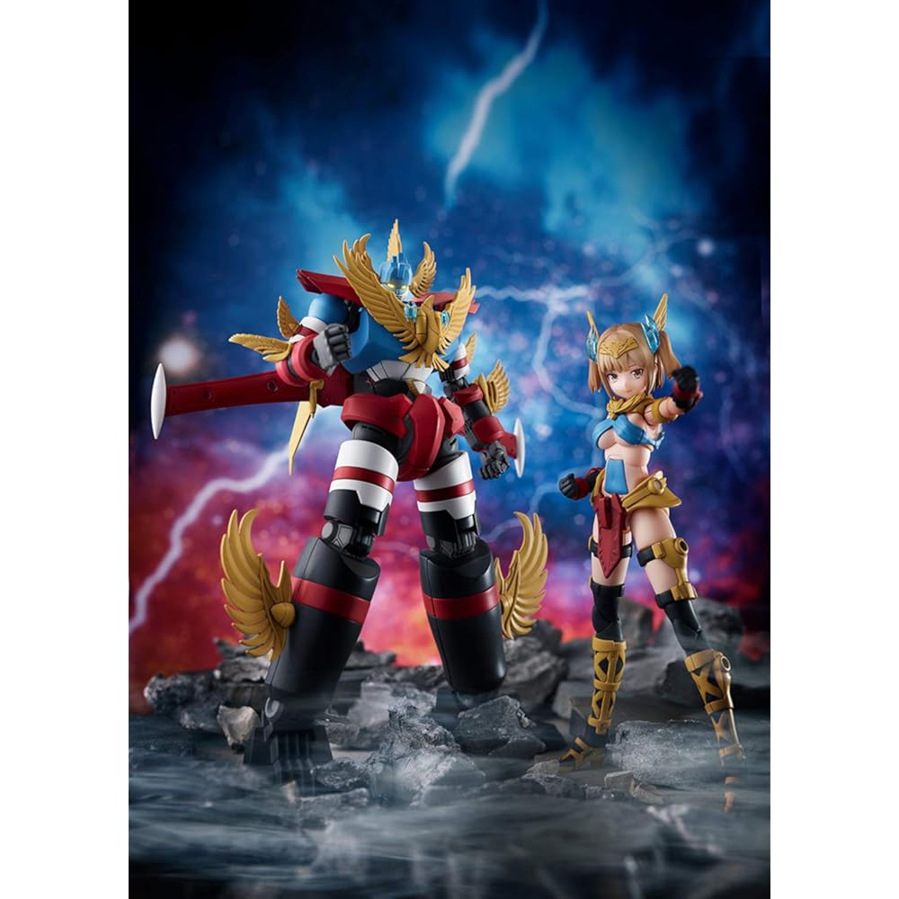 Aoshima Bunkyo Educational New Combined Series Atlanjurer 170mm Model Kit with Color-Coded Parts and Atori Figure